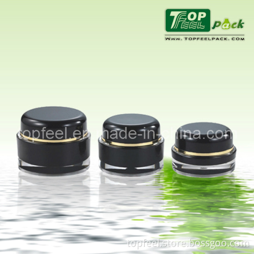 Black Plastic Acrylic Jar